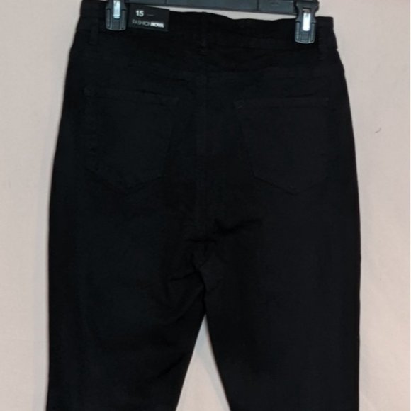 Fashion Nova Distracted High Rise Jeans in Black size 15 - Picture 4 of 7